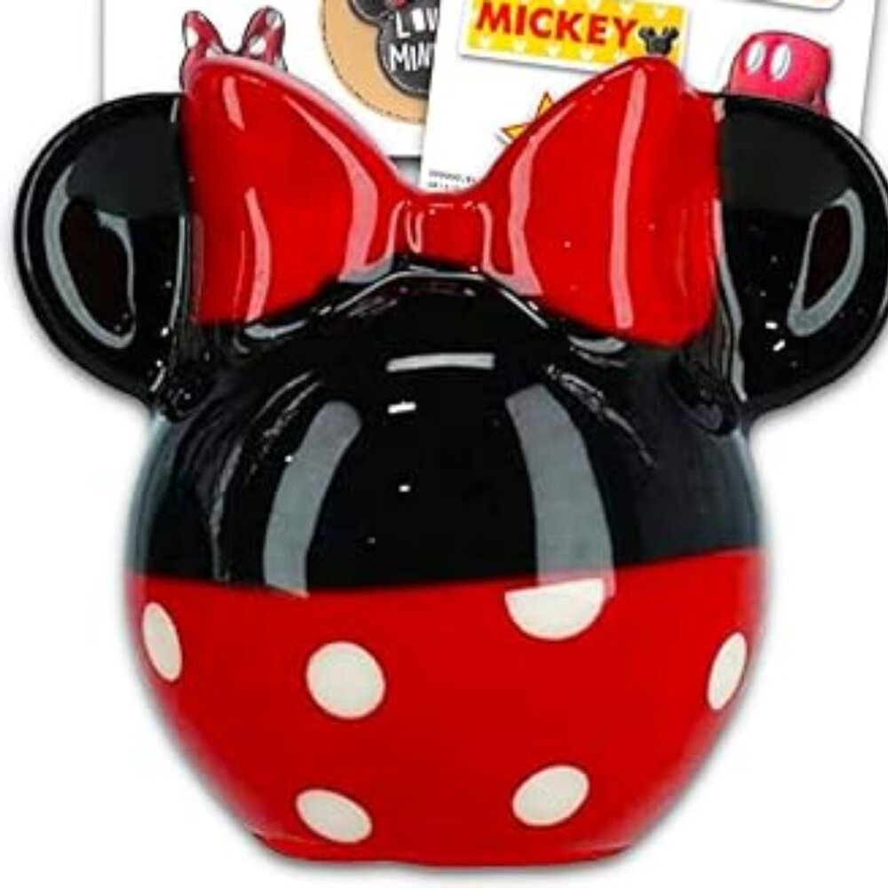 Disney Mickey Mouse & Friends Ceramic Head Balls Salt & Pepper Shakers